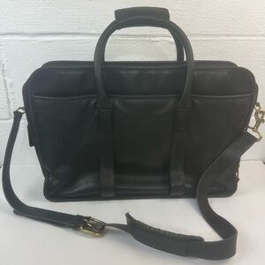 Coach Legacy Black Leather Briefcase 0538
